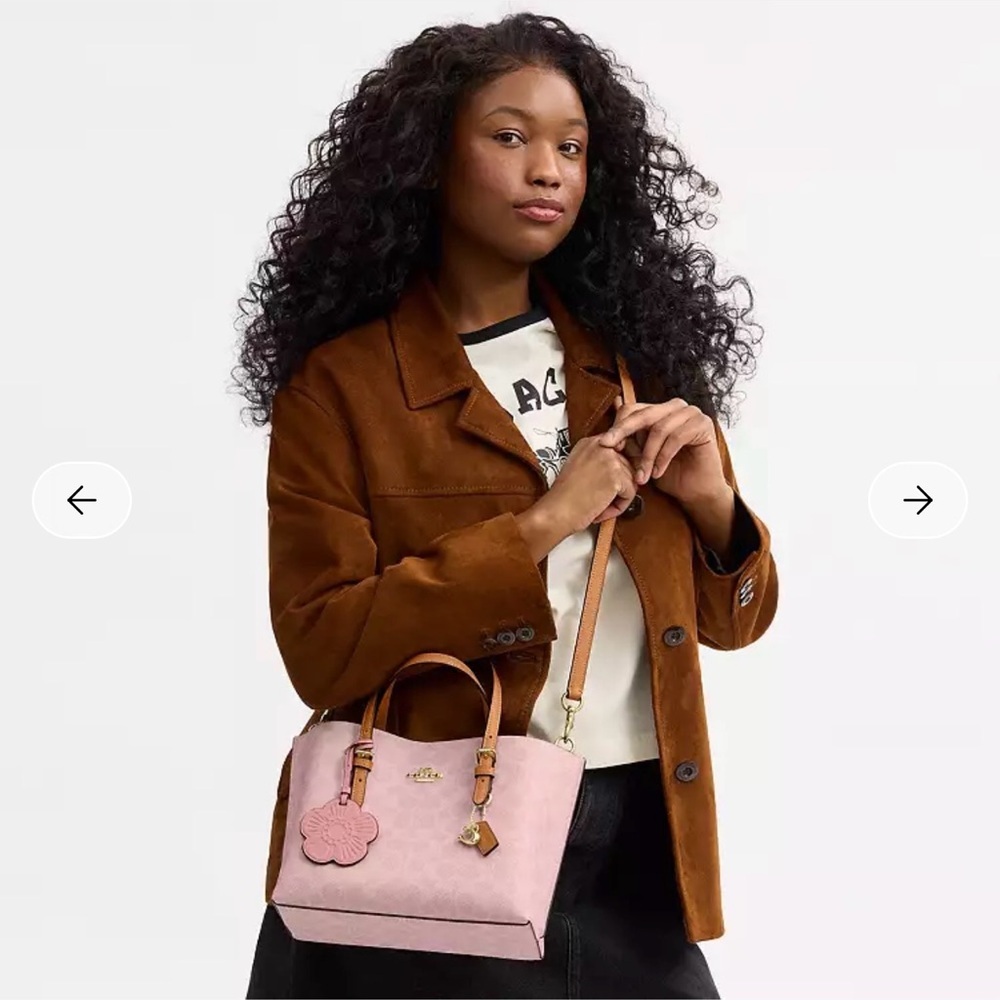 Coach Mollie Tote Bag 25 powder pink - Picture 4 of 7